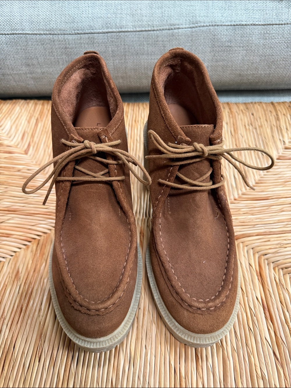 Lucky Brand Women's Brown Suede Ankle Booties